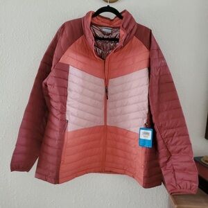 Columbia Women's Puffer Jacket Full Zip Size 2X Powder Lite II Omni-Heat NEW